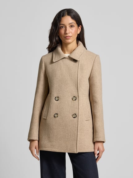 ICONS Cinzia Rocca Jacke aus Woll-Mix mit Reverskragen Sand 4