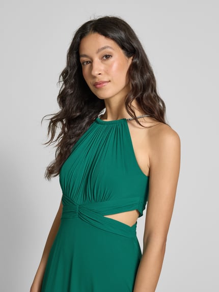 Jake*s Cocktail Maxikleid mit Cut Outs Gruen Melange 3
