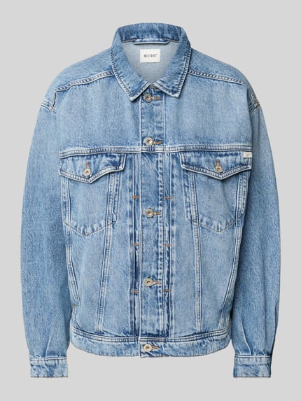 Mustang Jeansjack met borstzakken Jeansblauw - 2