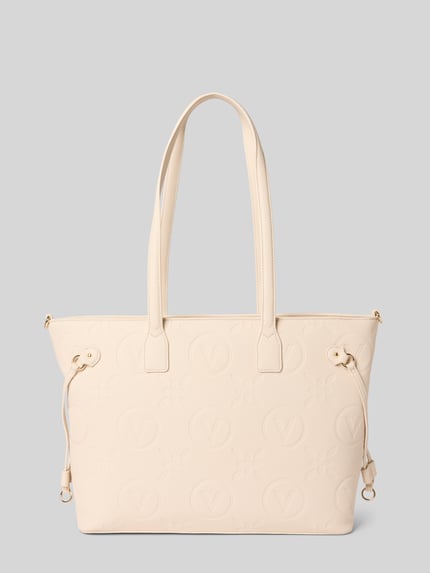 Valentino Bags Handtas met structuurmotief, model 'SAMBA' Ecru - 3