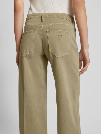 GUESS Regular Fit Jeans mit Seide-Anteil Modell 'SEXY PALAZZO' Jeansblau 3