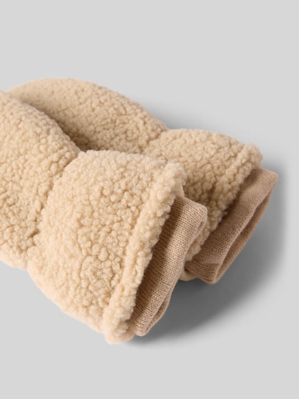 ONLY Handschuhe mit Teddyfell Modell 'THEA' Beige 2