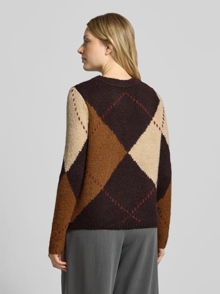 Soyaconcept Pullover mit weicher Strickstruktur Dunkelbraun 5