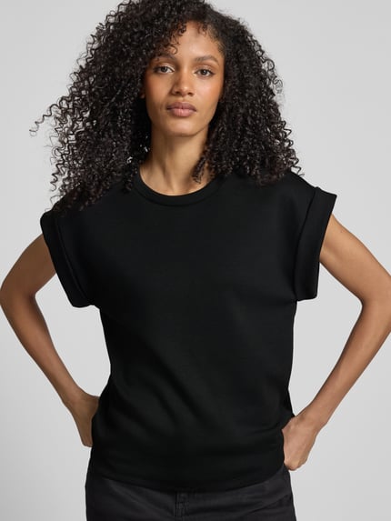 VILA T-shirt z okrągłym dekoltem model ‘SIFFI’ Czarny 3