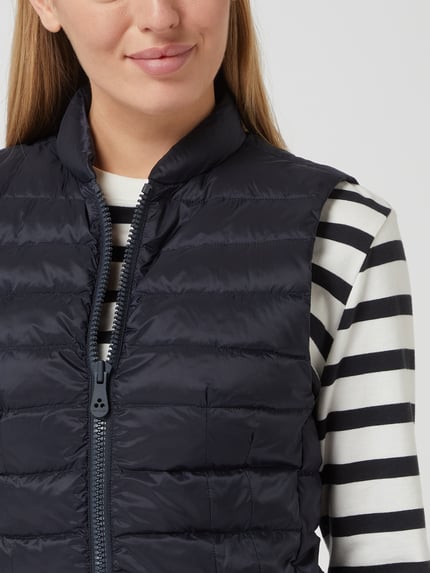 Peuterey Bodywarmer met opstaande kraag, model 'Gigas' Marineblauw - 3