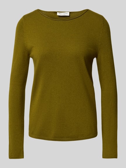 Marc O'Polo Regular Fit Strickpullover aus Schurwoll-Mix Oliv 2