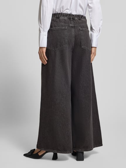 Weekend Max Mara Relaxed Fit Jeans aus reiner Baumwolle Black 5