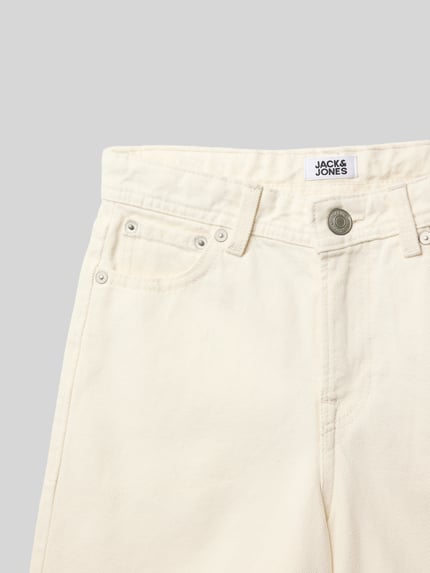 JACK & JONES Jeansshorts im 5-Pocket-Design Modell 'TONY' Ecru 2