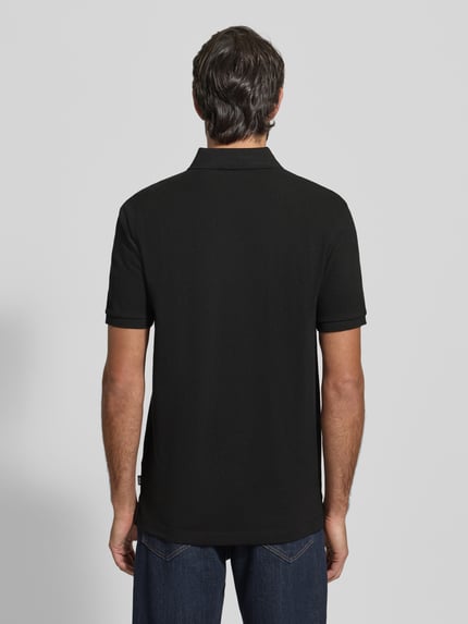 BOSS Regular fit poloshirt van puur katoen, model 'QIANG' Zwart - 5