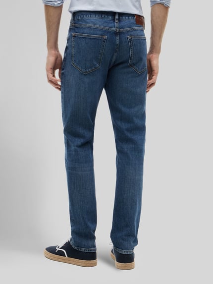 Tommy Hilfiger straight fit jeans van katoenmix Bleu - 5