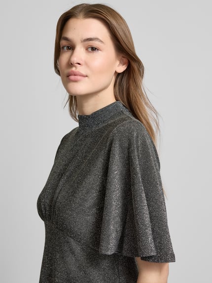 Apricot Mini-jurk met effectgaren Zilver - 3