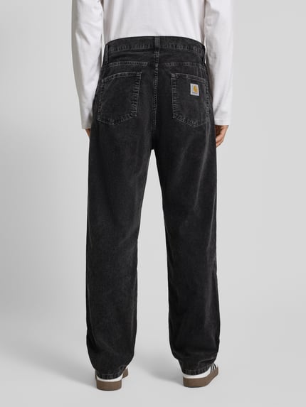 Carhartt Work In Progress Straight Fit Jeans in Cord-Optik Modell 'Aaron' Black 5