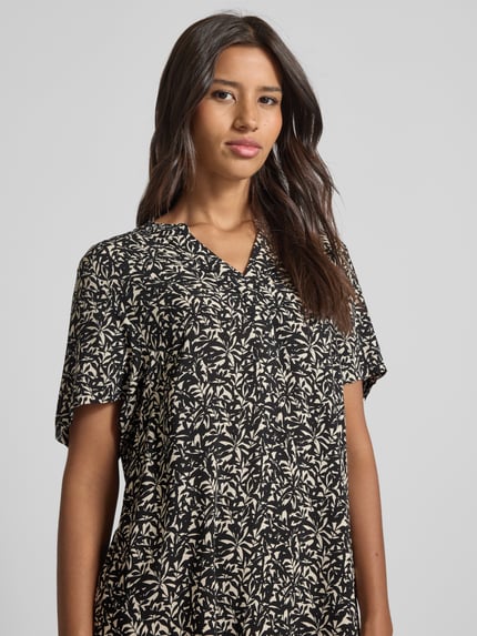 Tom Tailor Oversized Minikleid aus reiner Viskose Black 3