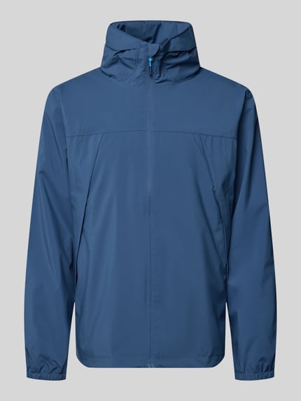 Productfoto, Jacke mit Kapuze Modell 'BROCTON' van Icepeak in regular fit, blauw, ritssluiting, glad oppervlak, maat 50: lengte 65 cm, schouderbreedte 49 cm, borstwijdte 57 cm, mouwlengte 67 cm
