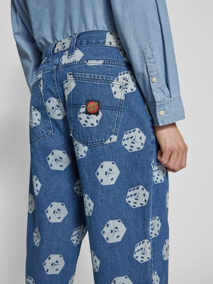 Santa Cruz Jeans met 5-pocketmodel Jeansblauw - 3