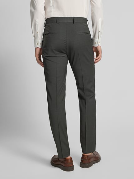 Tiger of Sweden Regular fit pantalon met wol model 'Tenutas' Donkergroen - 5