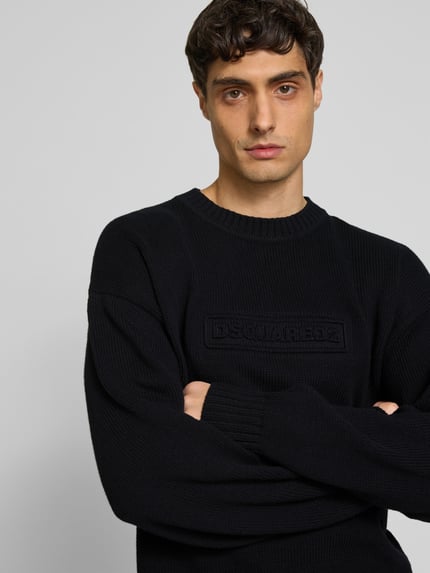 Dsquared2 Pullover in Strick-Optik Black 3