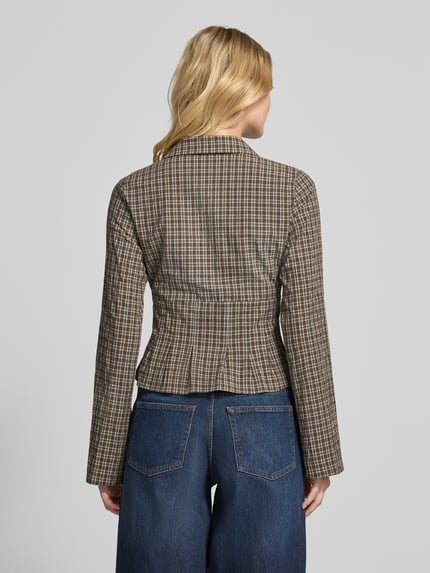 Gina Tricot slim fit blouse met V-hals Olijfgroen - 5