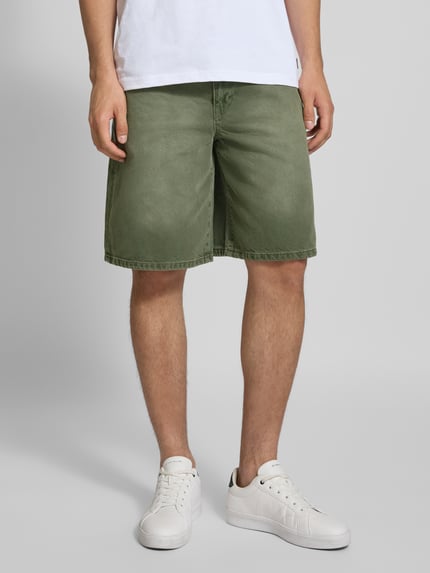 WOODBIRD Straight Leg Jeansshorts im 5-Pocket-Design Modell 'Rami' Khaki 4