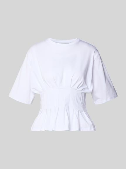 T-Shirt in tailliertem Schnitt Modell 'inez' Shop The Look MANNEQUINE