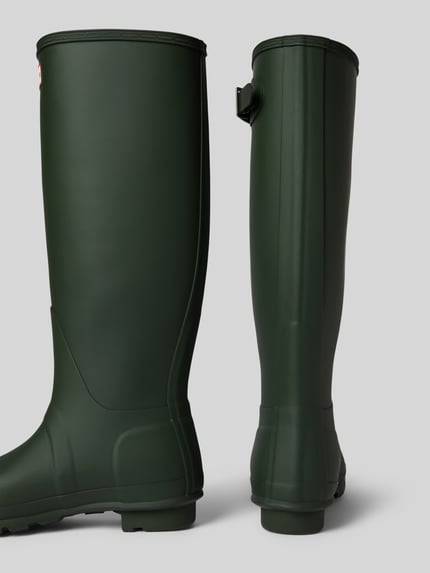 Hunter Rubberlaarzen met labeldetail Kaki - 2