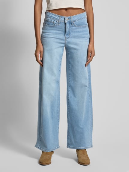 Levi's® 300 Wide Leg Jeans im 5-Pocket-Design Modell '318' Hellblau 4