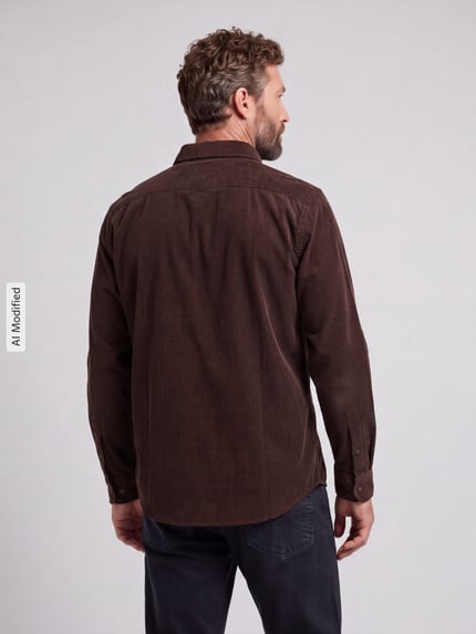 G-Star RAW Regular Fit Freizeithemd aus reiner Baumwolle Dunkelbraun 5