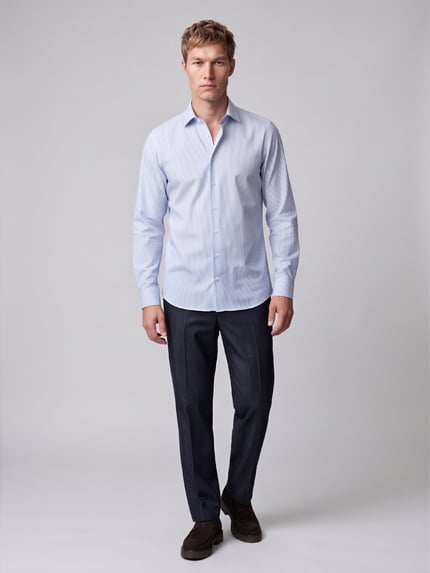 OLYMP Level 5 Body Fit Businesshemd mit Kentkragen Bleu 1