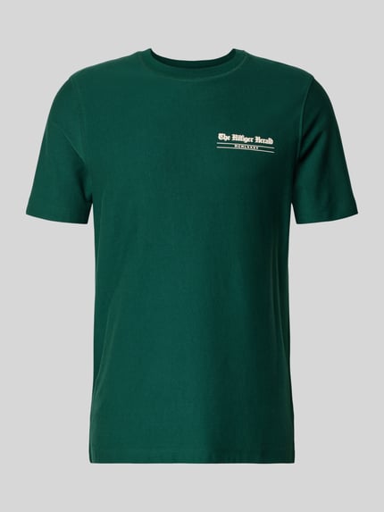 Tommy Hilfiger t-shirt o kroju regular fit z czystej bawełny Butelkowy zielony 2