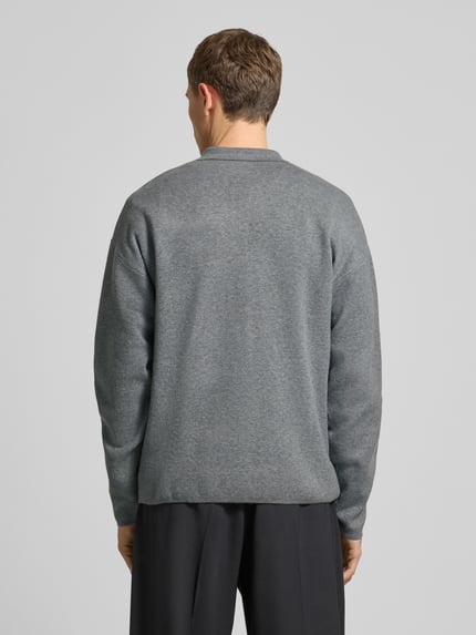 JACK & JONES Premium Gebreide pullover met polokraag, model 'BLABRADFORT' Middengrijs - 5
