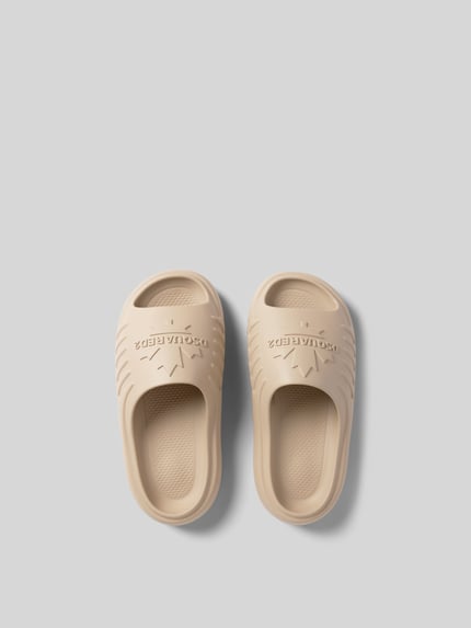 Dsquared2 Slippers met labeldetail Leem - 4