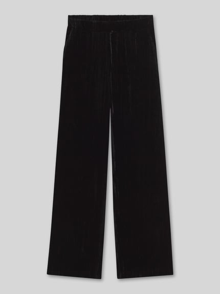 HUGO Regular Fit Hose mit Samtstruktur Black 2