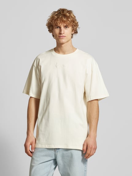Karl Kani T-shirt z wyhaftowanym logo Beżowy 4