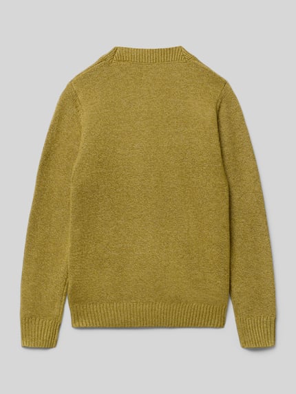 JACK & JONES Sweter o regularnym kroju w dzianinowym stylu model „JORN” Oliwkowy 3