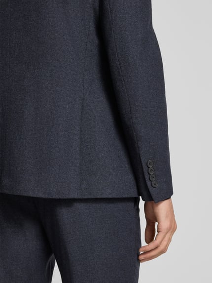 Selected Slim fit colbert met wol, model 'SLIM-REED WOOL' Marineblauw - 3