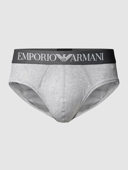 Emporio Armani Slip mit Stretch-Anteil Anthrazit Melange 2
