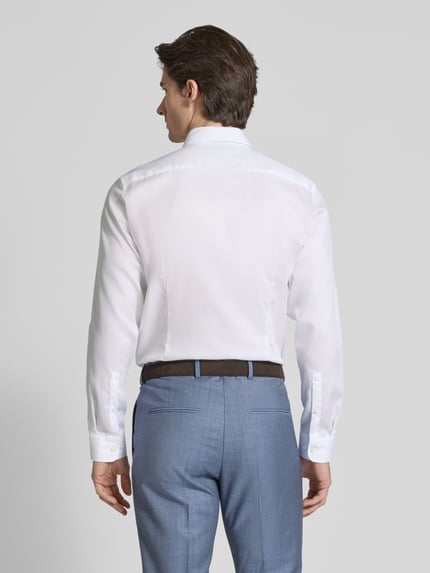 Jake*s Slim Fit Business-Hemd mit Knopfleiste Weiss 5