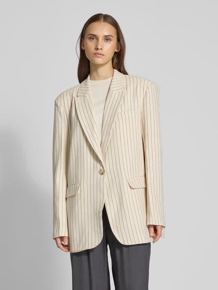 LeGer Blazer mit Brustleistentasche Modell 'Elaine' Beige 4
