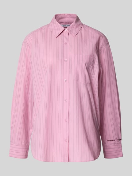 regular fit blouse met borstzak model 'LOVA' Shop The Look MANNEQUINE