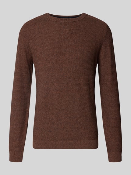 Tom Tailor Regular Fit Pullover aus reiner Baumwolle Camel 1