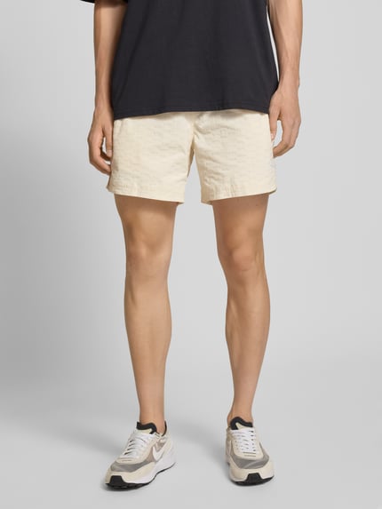 BLKVIS Relaxed fit korte broek met ritszakken Offwhite - 4