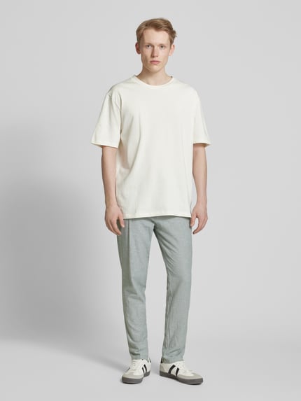 JACK & JONES Tapered fit chino met steekzakken, model 'STACE' Lichtgroen gemêleerd - 1
