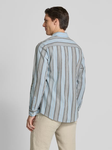 Scotch & Soda Regular Fit Freizeithemd in Crinkle-Optik Hellblau 5