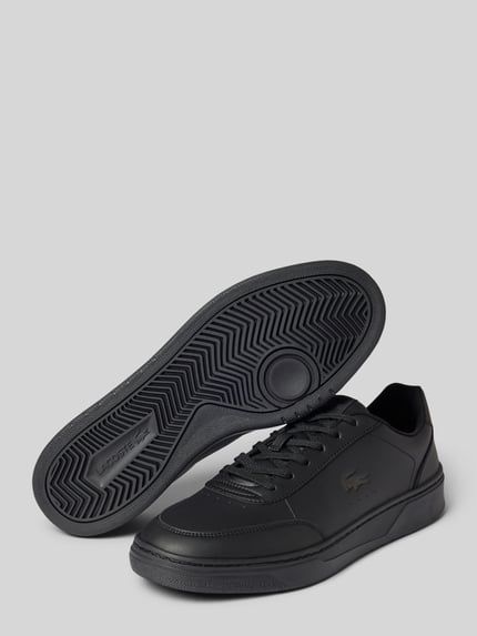 Produktfoto, Sneaker mit Logo-Prägung Modell 'Court Pro' von Lacoste in Schwarz, glatte Struktur, Herren Sneaker von Lacoste