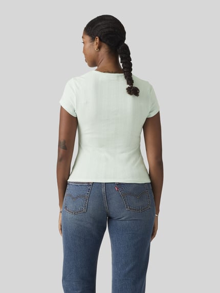 Levi's® regular fit T-shirt met ronde hals Lichtblauw - 5