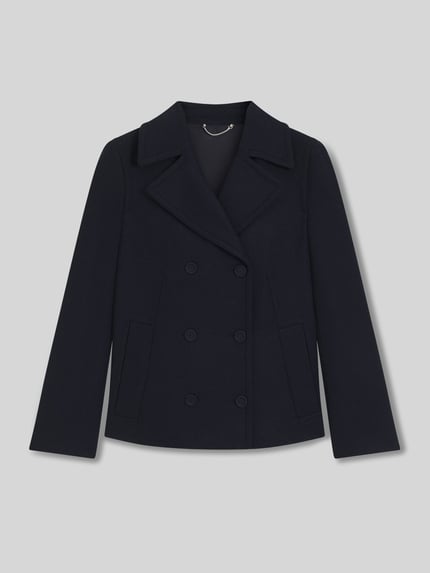 BOSS Regular Fit Jacke aus Woll-Mix Marine 2
