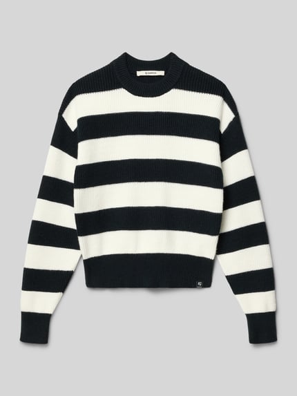 Garcia Strickpullover mit gerippten Abschlüssen Black 1