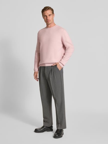 ANNARR Pullover aus Merinowolle Modell 'RAGI' Rosa 1