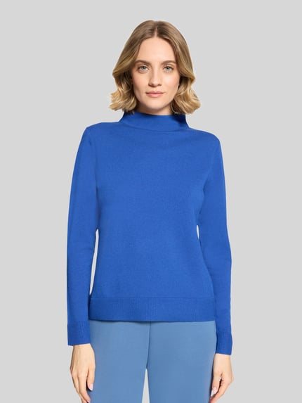 Betty Barclay Regular Fit Pullover aus Viskose-Mix Modell 'NOS AUGUST' Royal 4