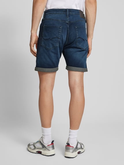 JACK & JONES Regular Fit Jeansshorts im 5-Pocket-Design Modell 'RICK' Dunkelblau 5